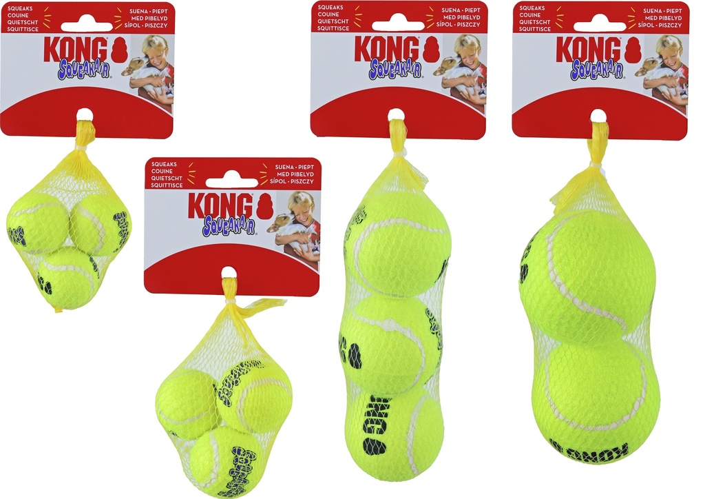 Kong 3 Tennisbal met Piep Medium