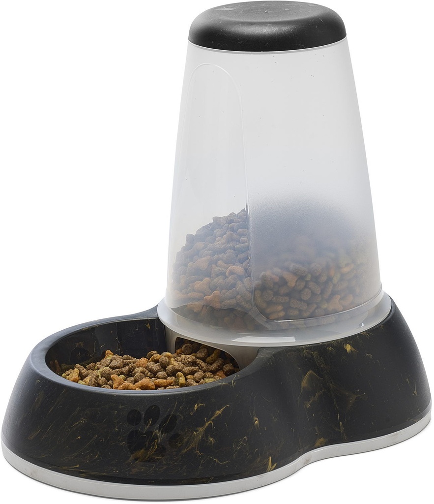 A8118 LOOP FOOD STORE LARGE 3L MARBLE ZWART/GOUD