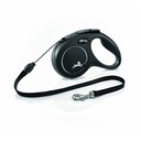 Flexi classic cord S zwart 8 meter