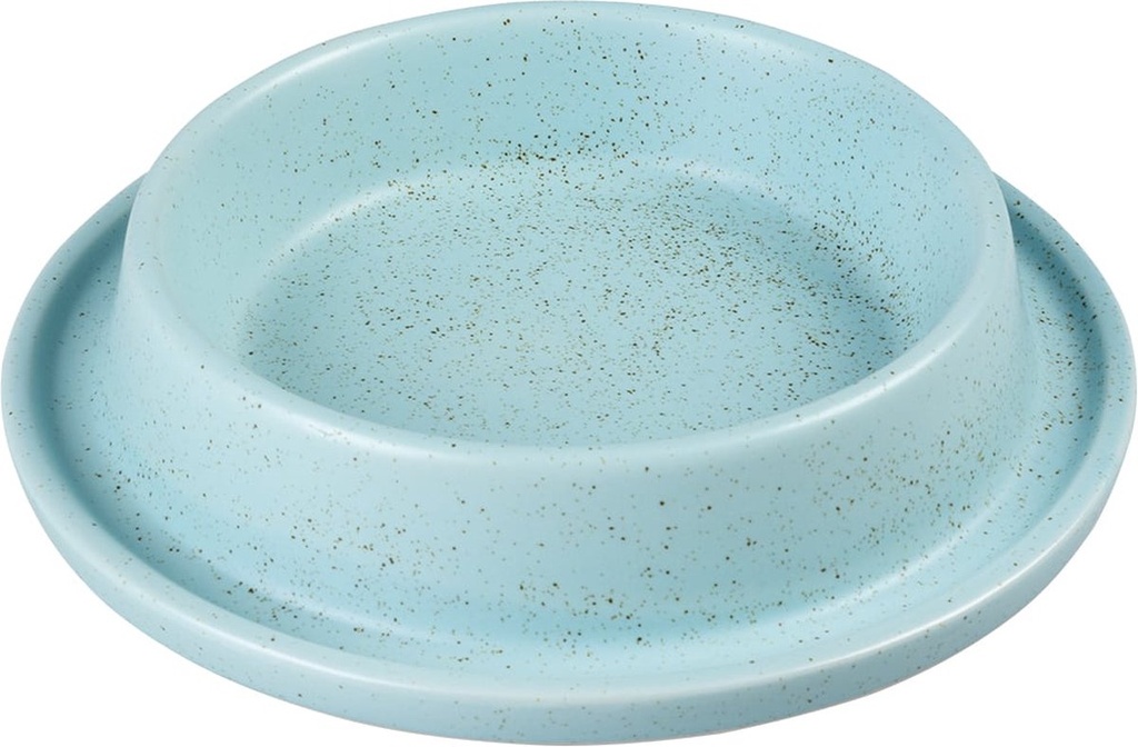 [14411] # Anti-mors eetkom Stone Speckle 430ml - 20,5x20,5x4cm turquoise