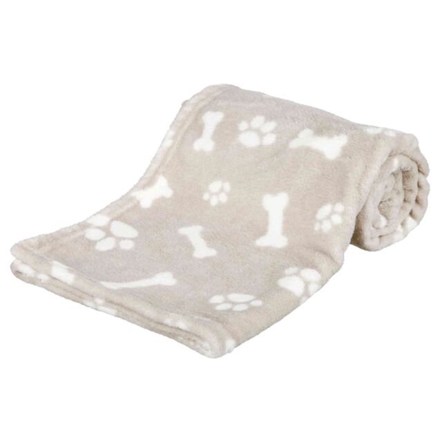 Deken Kenny, pluche, 100x75 cm beige