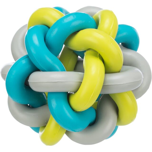 Knoopbal, natuurrubber, ø 7 cm, meerkleurig