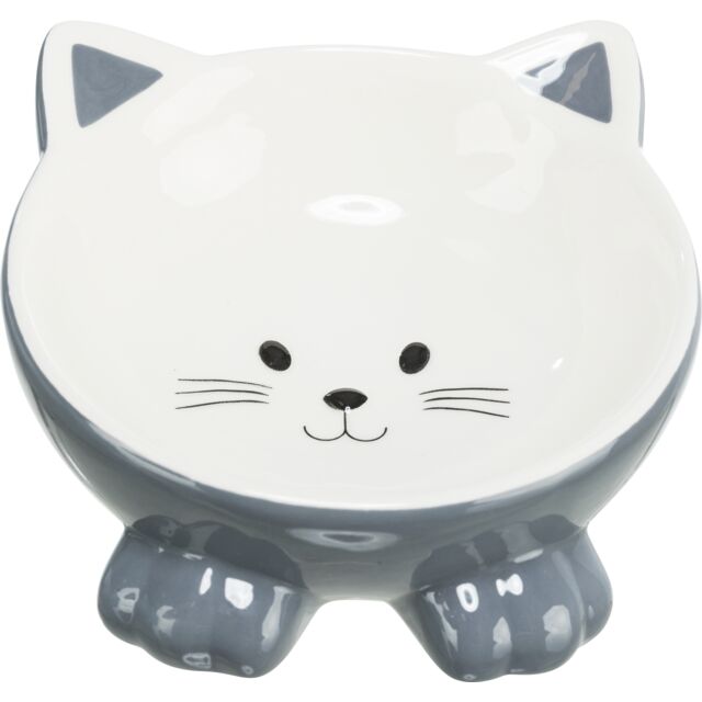 [24807] Voer/waterbak, verhoogd, keramiek, 0,15 l/ø 14 cm, diverse 