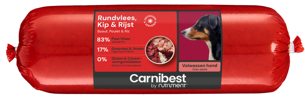 Carnibest Natuurvoer pond 500 gram hond