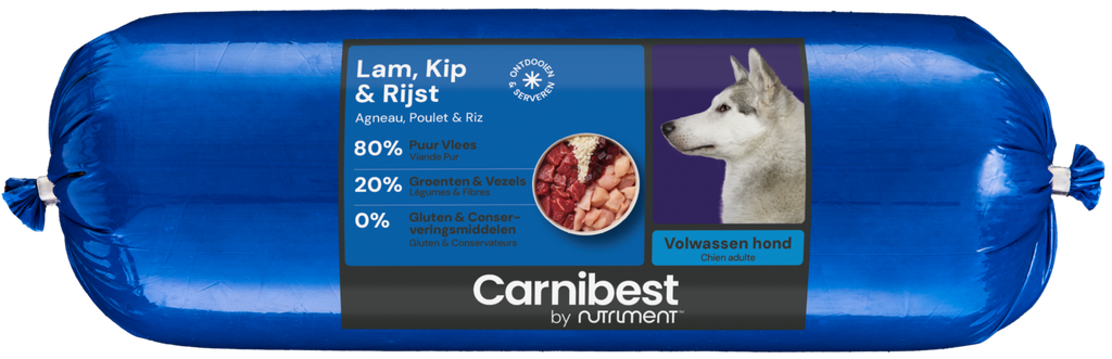 [20001] Carnibest Dog Lam+Kip+Rijst 1kg