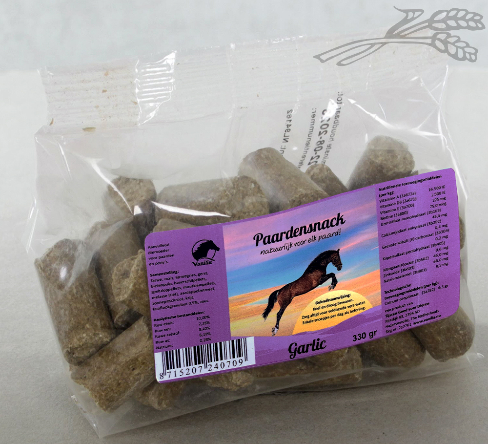 [UK0070] Vanilia Paardenbrok Knoflook 330 gr