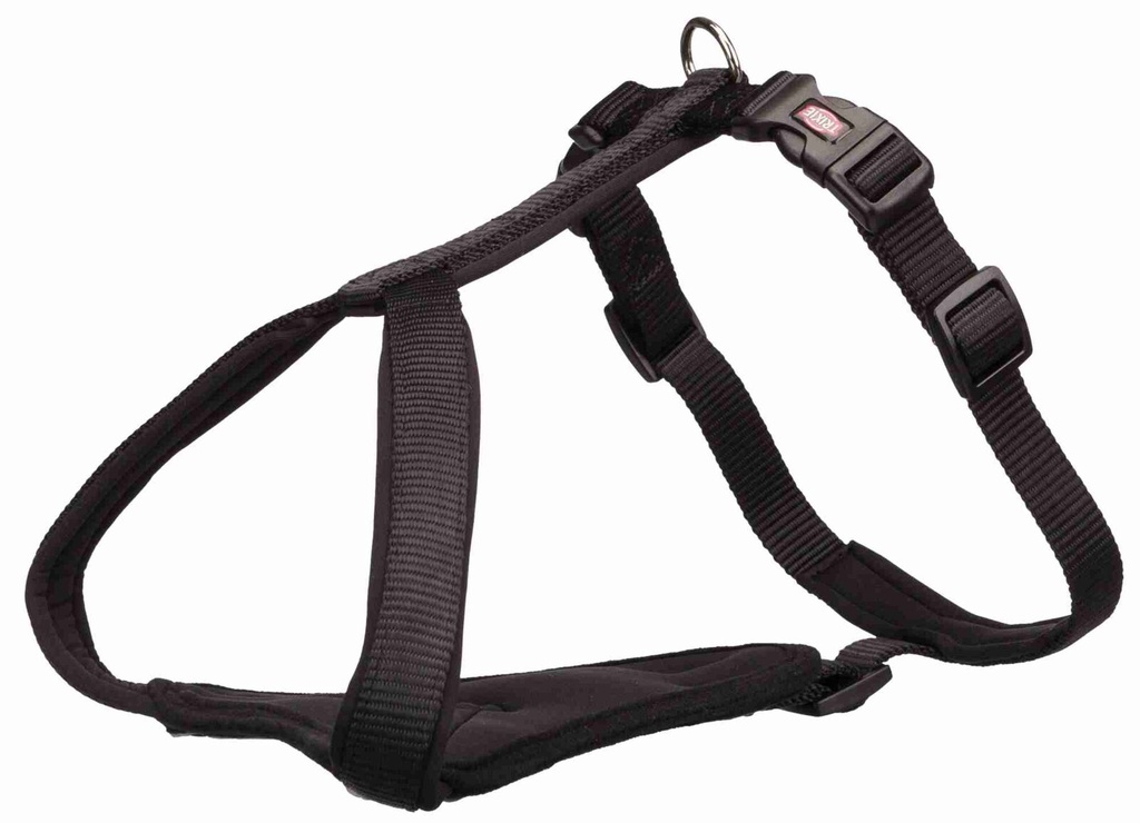 Premium Y-tuig, XL–XXL: 95–120 cm/25 mm, zwart