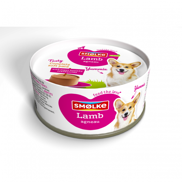 [27446] Smølke hond soft paté lamb 125gr
