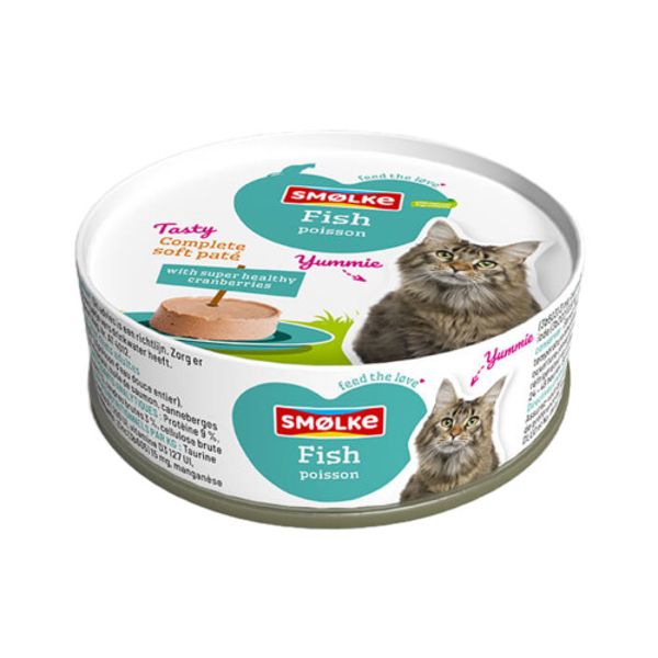 Smølke kat soft paté fish 80gr
