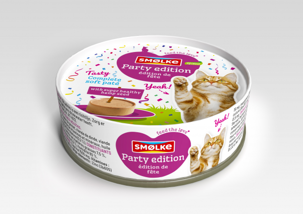 Smølke kat soft paté party edition (poultry mix) 80gr