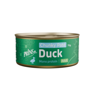 [35666] Prins Wet Food Cat chunky paté eend 70gr