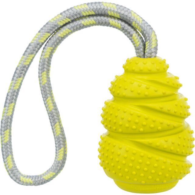 Jumper aan koord, drijvend, natuurrubber, 9 cm/30 cm, limoen