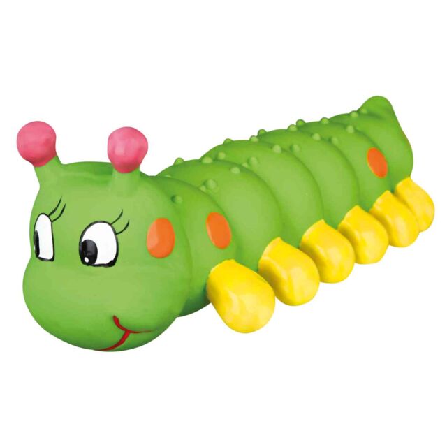 Rups, latex/polyestervlies, 26 cm, groen