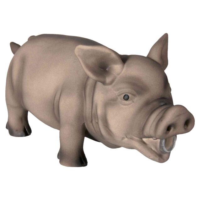 [35491] Varken, dierenstem, latex/polyestervlies, 21 cm, diverse