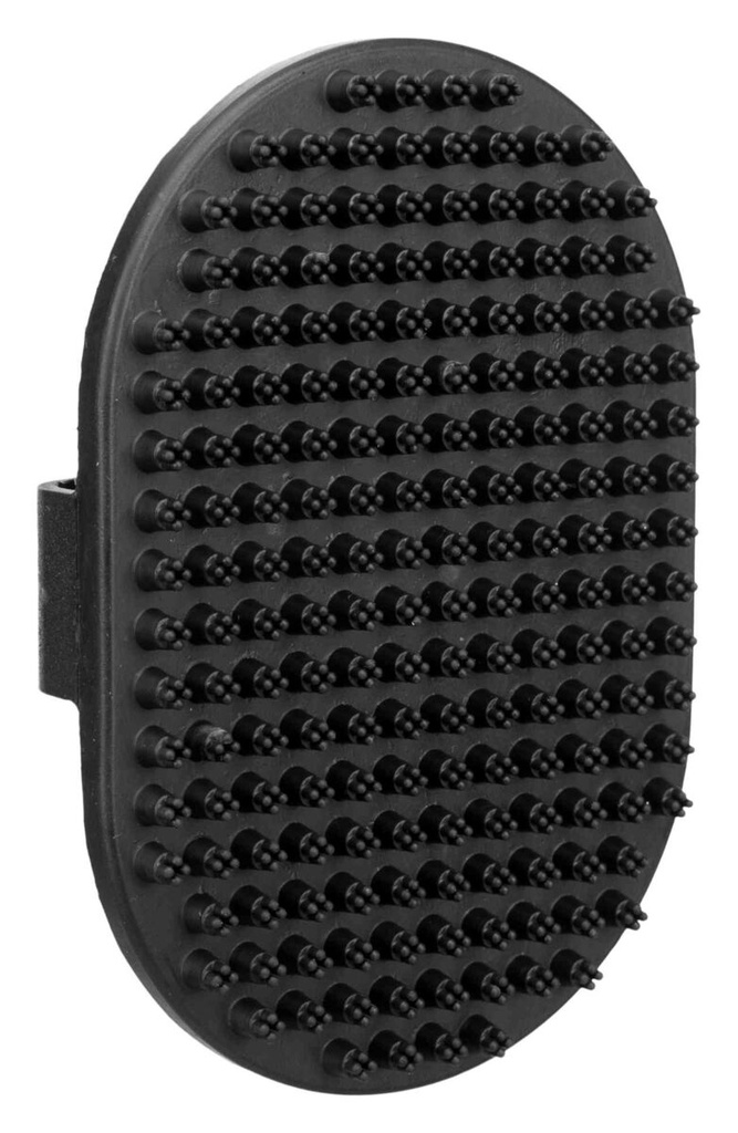 Massageborstel, rubber, 9 × 13 cm