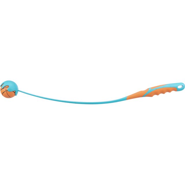 [32442] Werpstok met bal, kunststof/schuimrubber, ø 6/60 cm, oranje/petrol