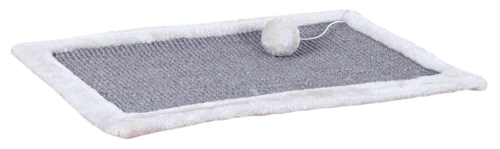 Krabmat, sisaltapijt/pluche, 55 × 35 cm, grijs