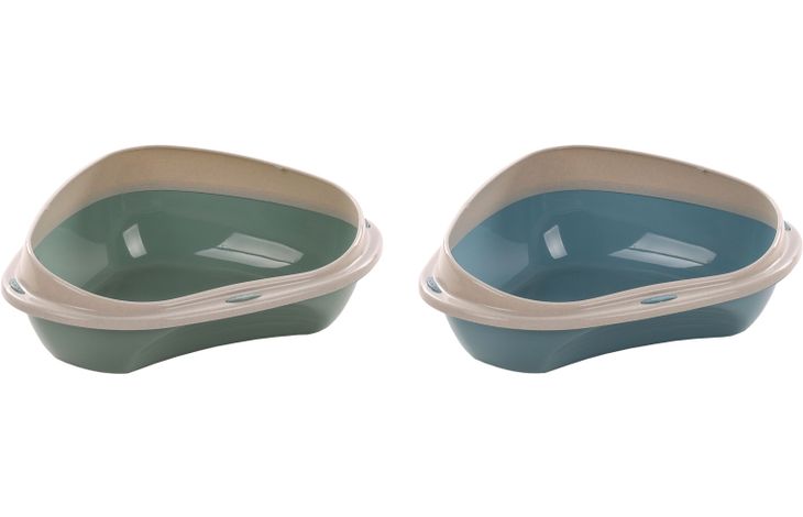 KATTENBAK HOEK SADIO ASSORTIMENT S 49,5x39,5x17CM