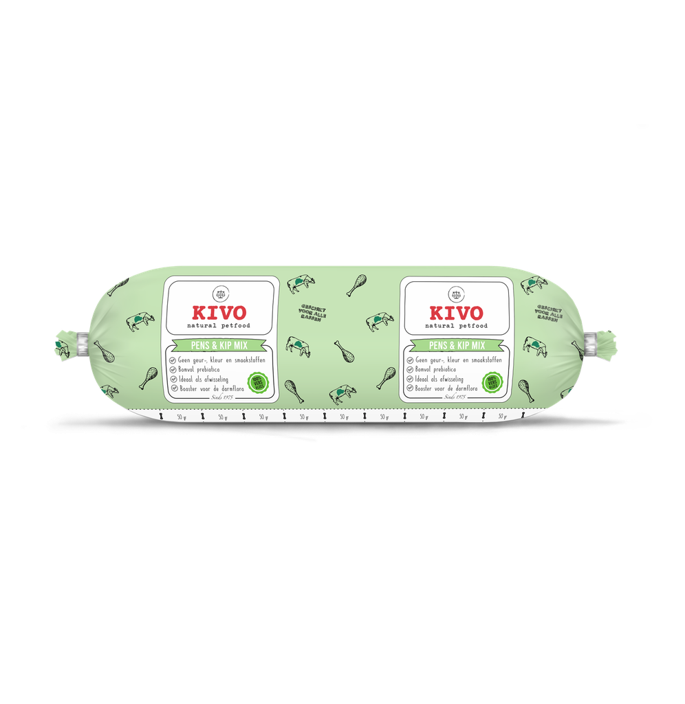 [2510] KIVO pens/kip 1000 gram (afwisselen)