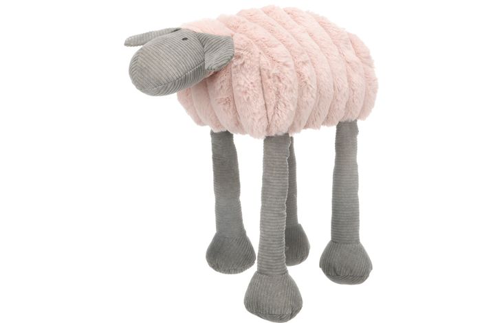 [526266] SPEELGOED RIBOLA SCHAAP LIGGEND ROZE L 18x38x35CM