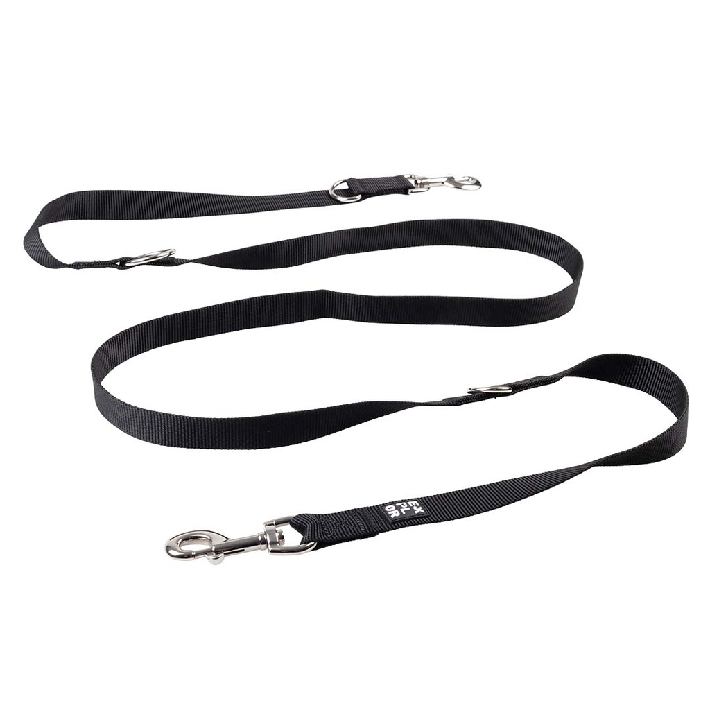 Leiband Duo Classic L/XL-220cm/25mm zwart