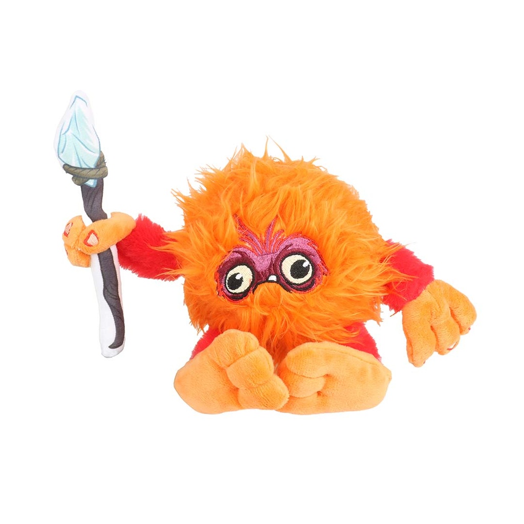 [16238] De Smurfen knuffelspeeltje Mamapoot 24x11x18cm oranje