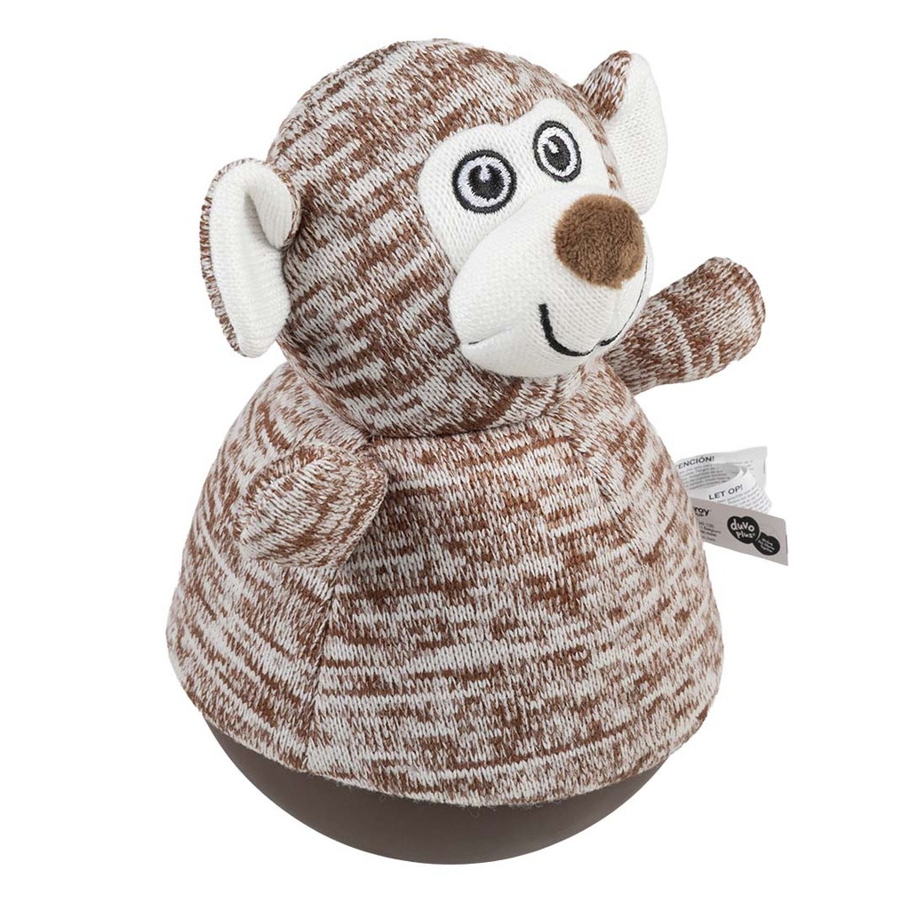 [16653] Knuffelspeeltje Tumbly aap 13.5x13.5x22cm bruin