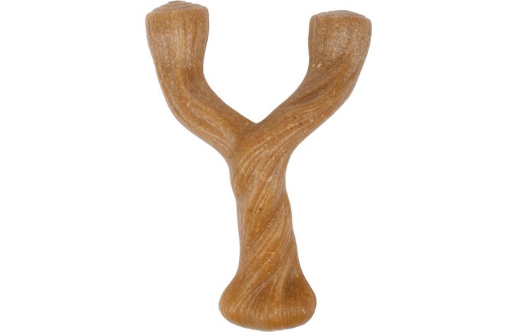 [524966] SPEELGOED NYL'O WOOD Y-VORM MET RUNDSMAAK S BRUIN 14x9,5x5CM