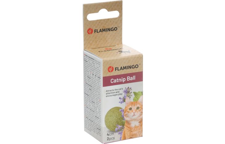 SPEELGOED KATTI CATNIPBALLEN GROEN 4CM 2ST