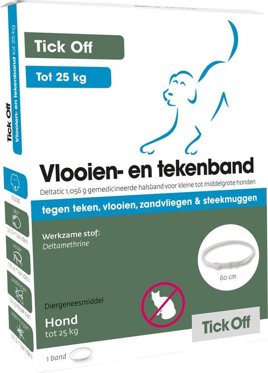 [E812                ] Vlooienband Tekenband tot 25kg 60cm