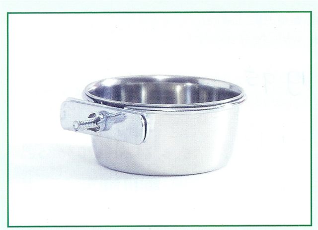 [020 7369] Rvs hondenbak met schroef 15-17cm