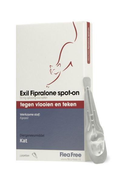 [E881                ] Exil Flea Free Fiproline Spot-on kat 3 pipet