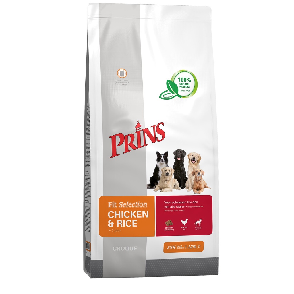 Prins Fit-Selection Kip / Rijst 14kg