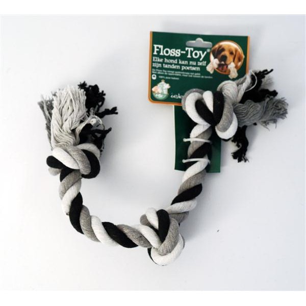 Floss-Toy  Zwart/Wit 3-Knoop