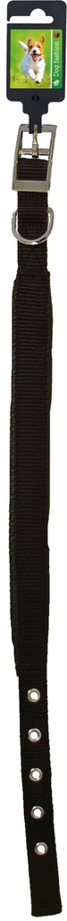 Nylon Halsband 20mm 50cm Zwart