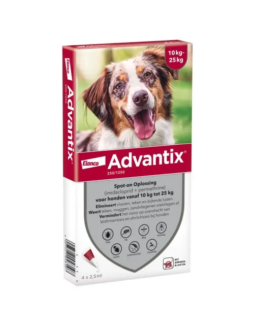 [25005               ] Advantix 250 10-25 KG,4 pipetten.