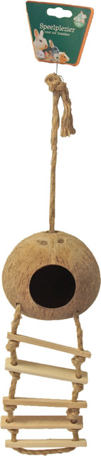 [020 4648            ] Knaagd. huis cocosnoot touwladder 30 cm