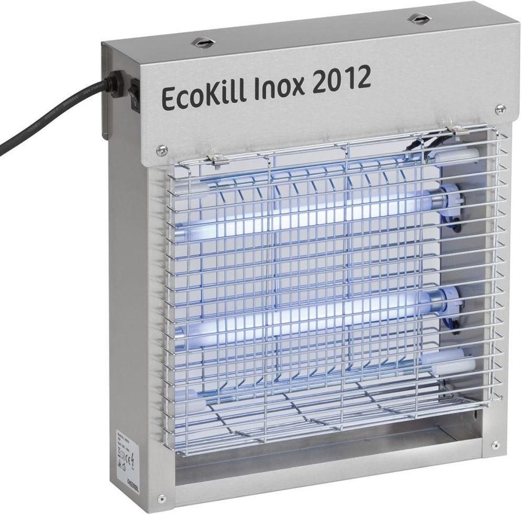 [BR_182597] # EcoKill INOX 2012 vliegenkast (2x6Watt)