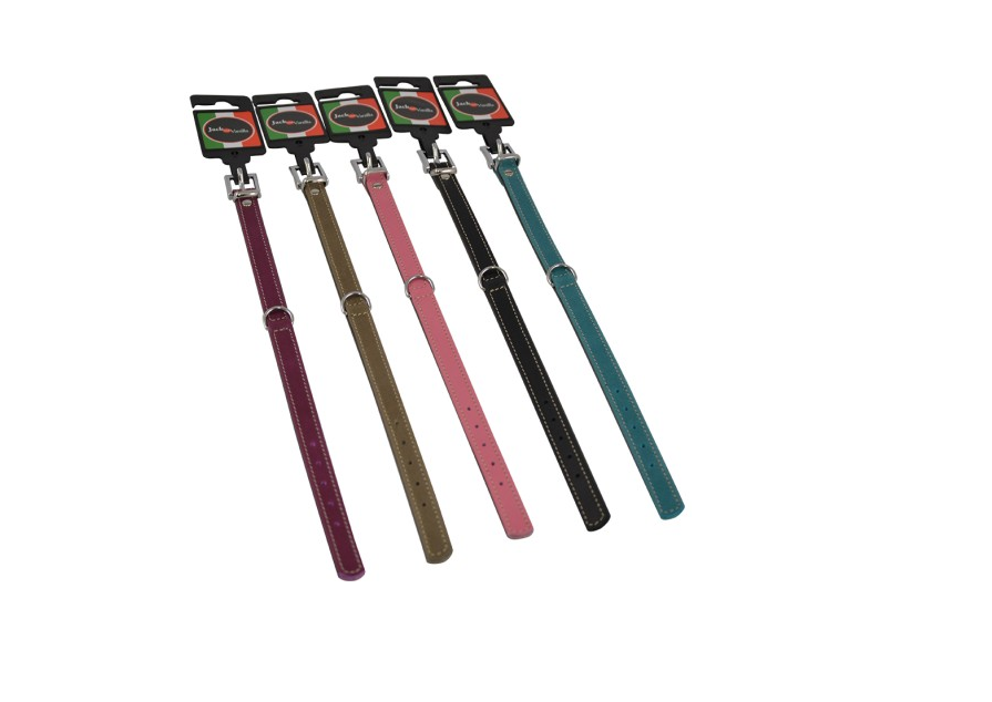 J&V Halsband nappa Grijs/Grijs 14mm x 30cm