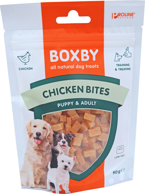 PRL.BOXBY CHICKEN BITES 90GR.