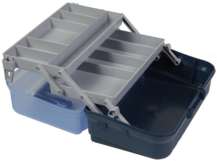 [20382] Viskoffer middel   2 lades  34 x 20 x 16 cm.