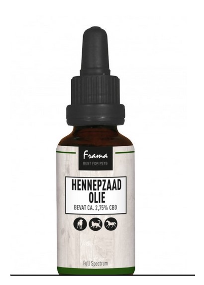 [fd0196] Frama Hennepzaad Olie bevat 2,75% CBD 30ml