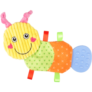 [517308] Dog toy smiley TPR en crinkly rups