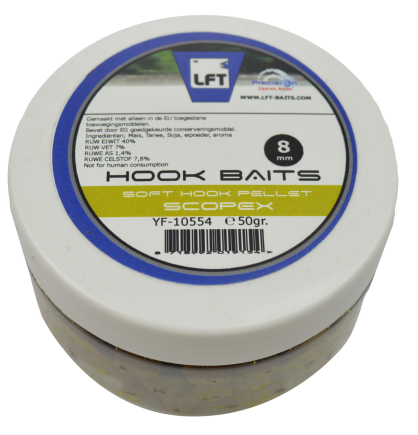 LFT Precision Soft Hook Pellets 50gr. 8mm. Scopex