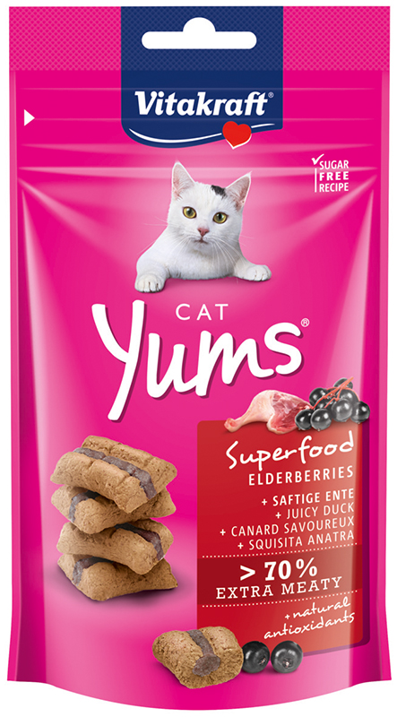 [39810] # Vitakraft Cat Yums eend / vlierbessen superfood