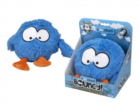 [309-432648] # COOCKOO DOG TOY BOUNCY JUMPING BALL SOUNDCHIP INCL. 28x19cm, BLUE