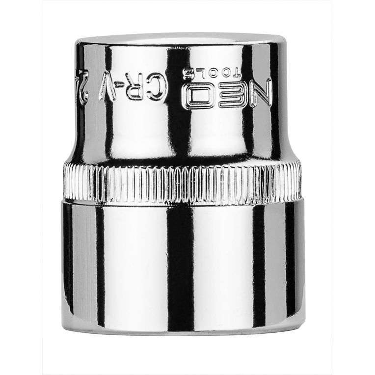 Dop 24, 1/2 aansluiting Zeskant, DIN 3124, CRV Staal, TUV M+T