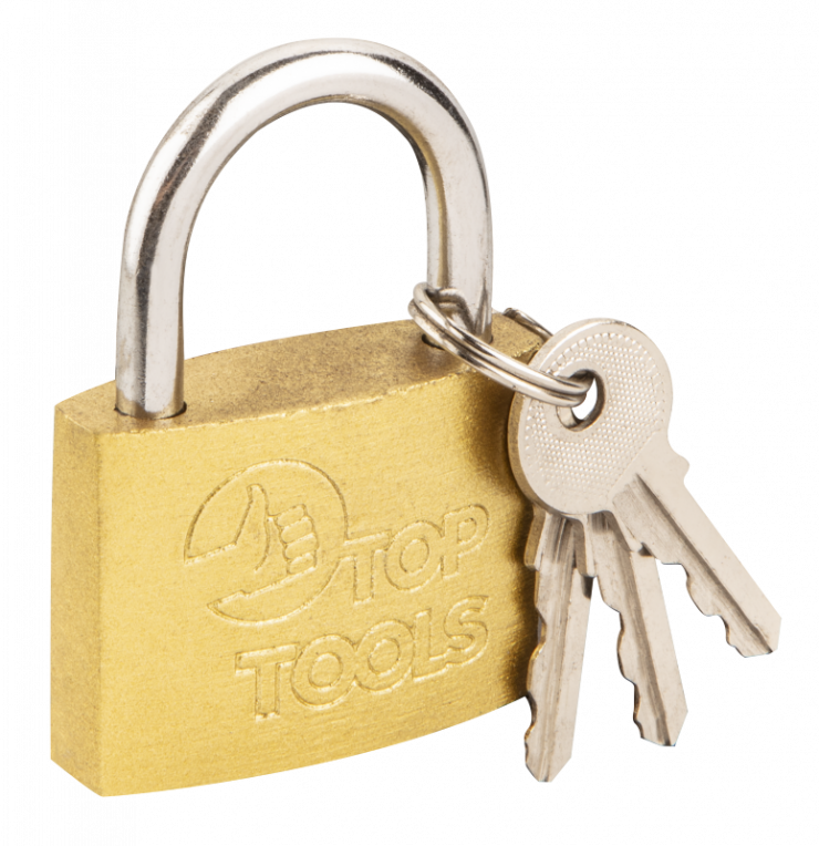 [90U272] HANGSLOT 50MM + 3 SLEUTELS