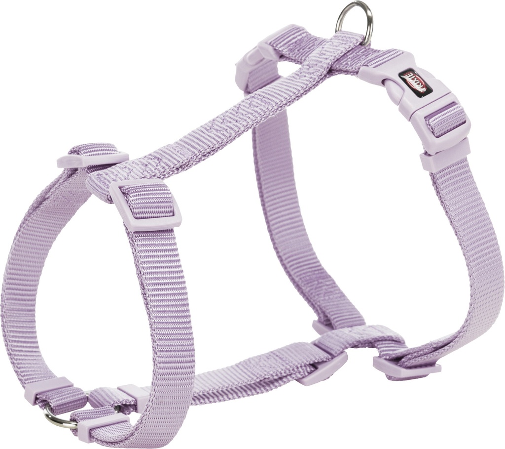 Premium H-tuig, M–L: 52–75 cm/20 mm, lila