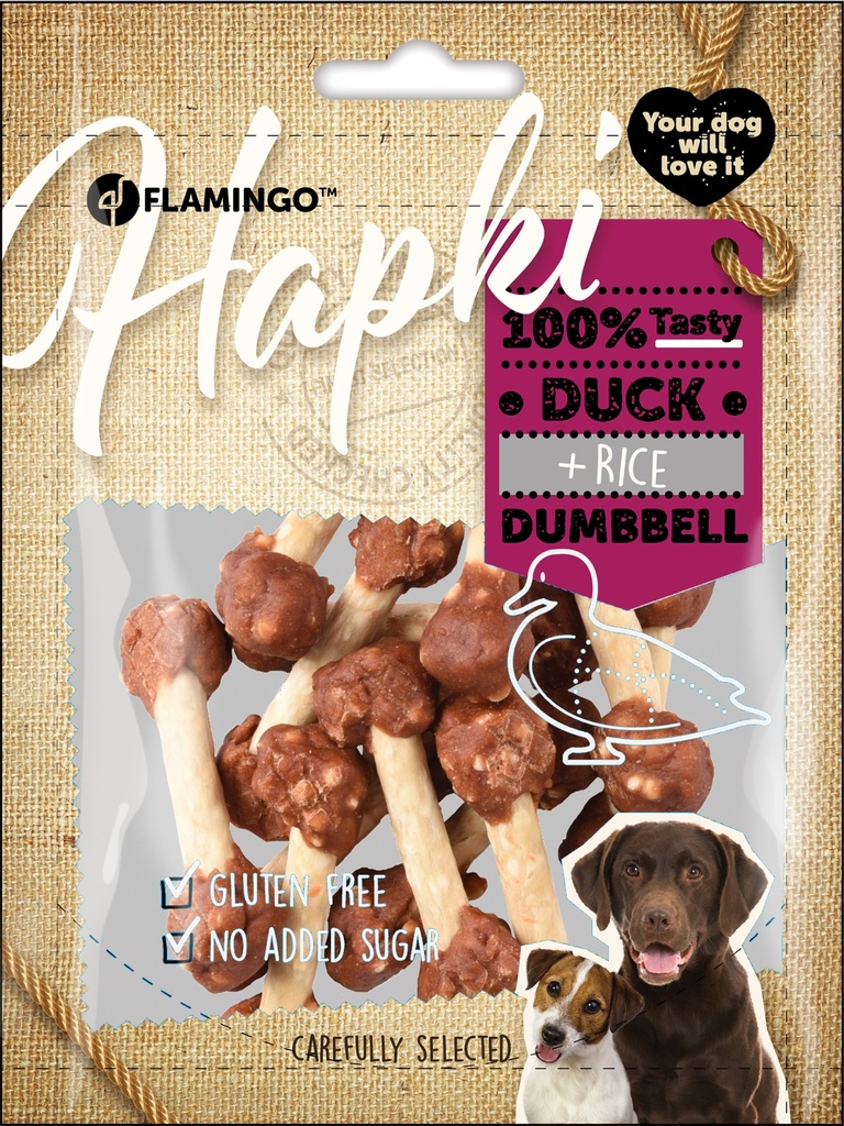 HAPKI DUCK EN RICE DUMBELL 150 GRAM